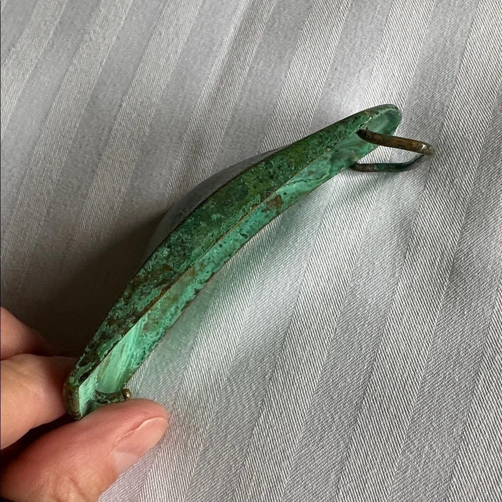 Vintage Robert Lee Morris RLM Turquoise Belt Buckle